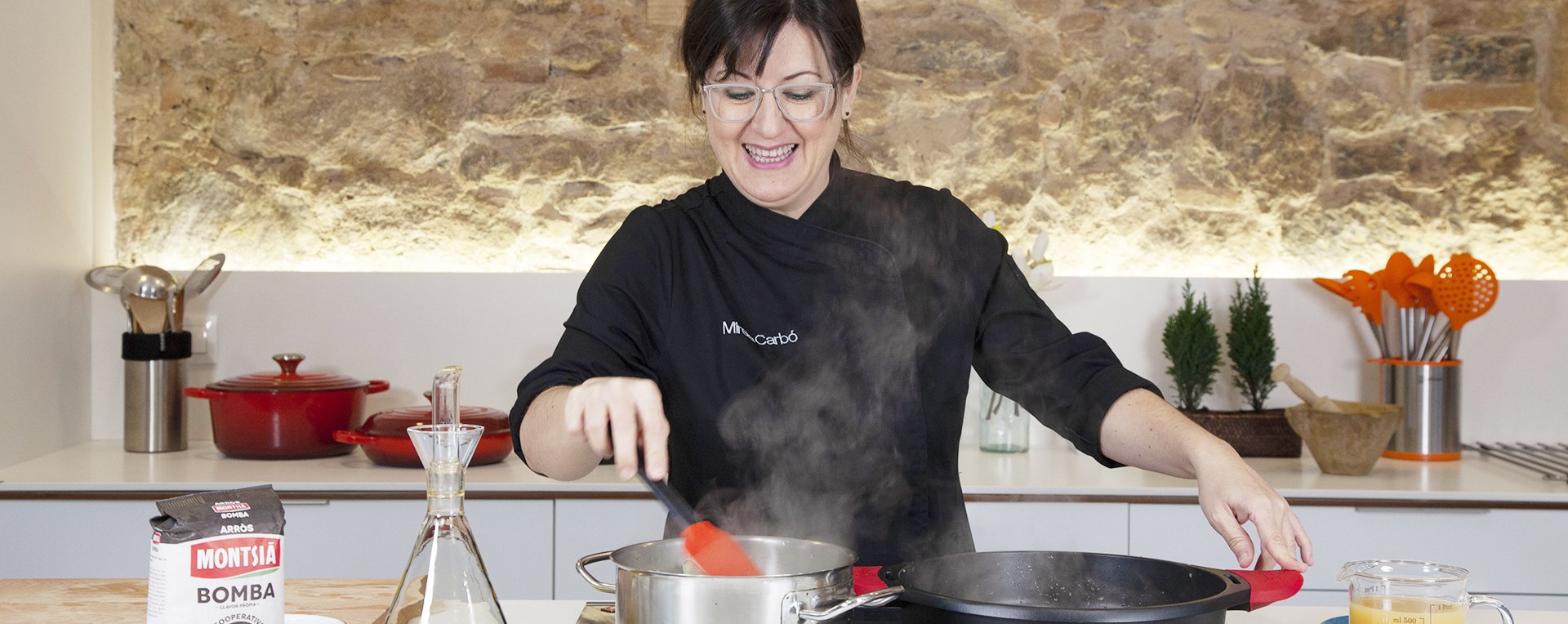Chef Mireia Carbo en Arroz Montsia