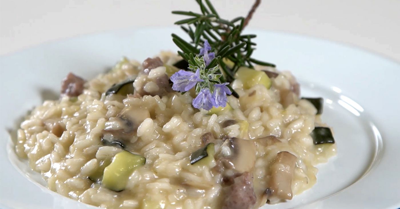 Mushroom Risotto with Sausage - Leftover Recipe